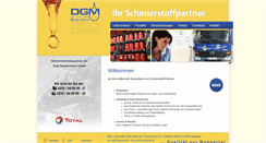 Desktop Screenshot of dgm-mineraloele.de